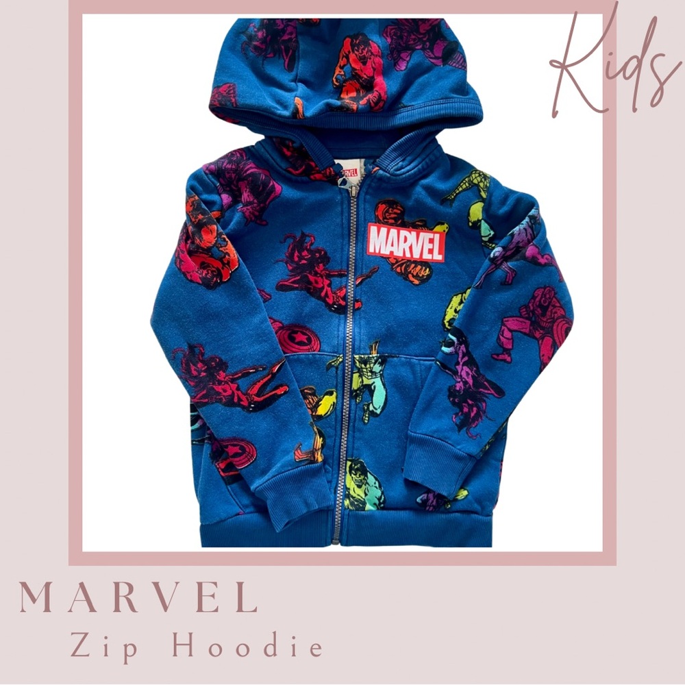 2 for $10/Next/Marvel Kids Blue Zip Hoodie